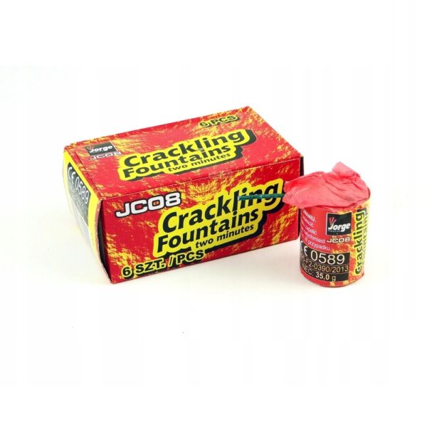 Trzaskające wulkany Jorge Crackling Fountains JC08 - 6 sztuk