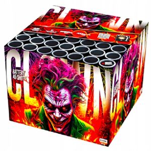 FAJERWERKI-NA-SYLWESTRA-I-URODZINY-WYRZUTNIA-SASEK-49-strz-C4920S-KLASEK Wyrzutnia Klasek CLOWN C4920S - 49 strzałów 0.8"