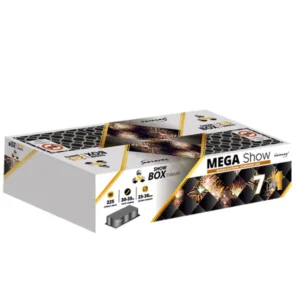 TXB549-strona-1.png Wyrzutnia Triplex MEGA SHOW TXB549 - 225 strzałów 25/30mm