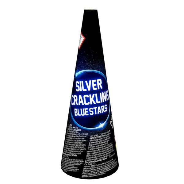 Wulkan Jorge SILVER CRACKLING BLUE STARS JF90 - 1 sztuka