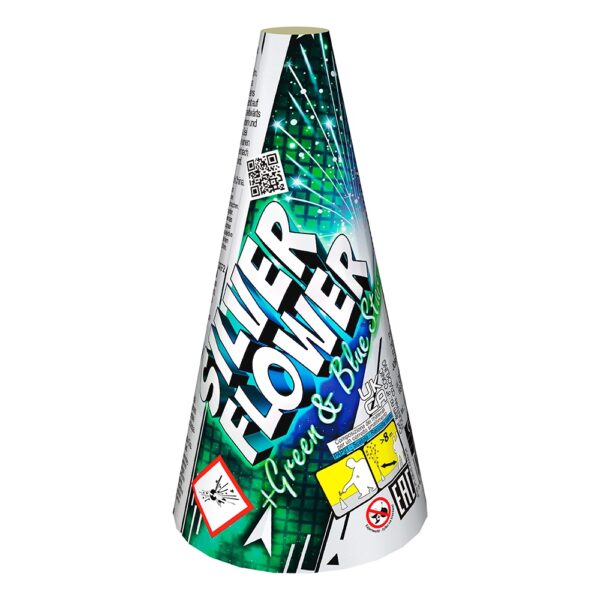 Wulkan Jorge SILVER FLOWER + GREEN & BLUE STARS JF93 - 1 sztuka