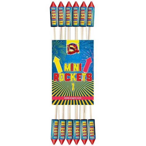 Rakiety SrPyro MINI ROCKETS 18,5MM CLE2602 - 12 sztuk