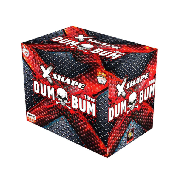 Dumbum-X-shape-CX1620D Wyrzutnia hukowa Klasek Dum Bum X SHAPE CX1620D - 16 strzałów 0.8"