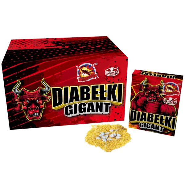 Duże strzelające diabełki SrPyro GIGANT CLE8034SK - 50 sztuk