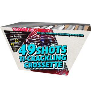 Wyrzutnia Jorge TITANIUM CRACKLING CROSSETTE JW645 - 49 strzałów 0.8"