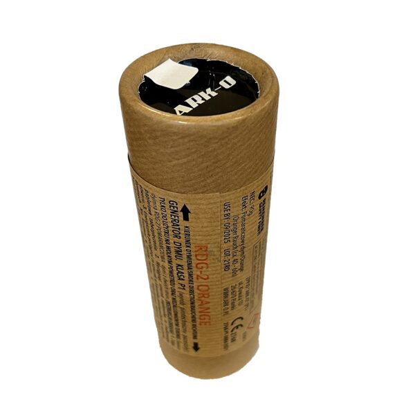 Orange Granat dymny z zawleczką RDG-2 ORANGE - dwustronna świeca dymna ARK-O