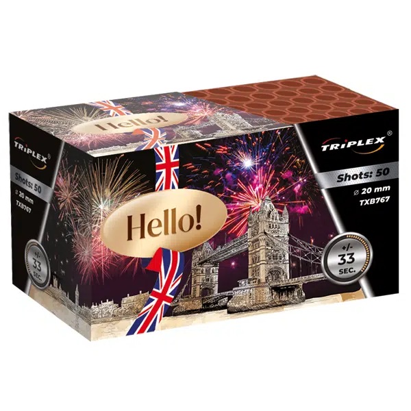 TXB767-strona Wyrzutnia Triplex HELLO! TXB767 - 50 strzałów 0.8″