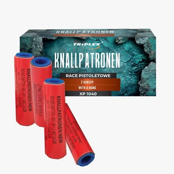 Race Pistoletowe Triplex Knallpatronen z Hukiem XP1040 - 50 sztuk