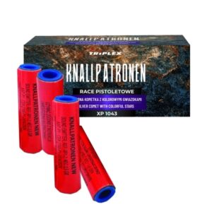 pol_pl_Race-pistoletowe-KNALLPATRONEN-XP1043-srebrna-kometka-z-kolorwymi-gwiazdkami-mix-kolorow-50-sztuk-cale-opakowania-5839_1 Race Pistoletowe Triplex Knallpatronen Srebrna Kometa z Gwizdem XP1044 - 50 sztuk