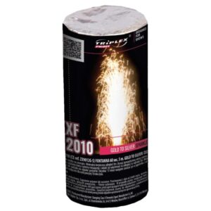 XF2010-strona Fontanna Triplex Gold to Silver Sparklers XF2010 5 metrów - 60 sekund