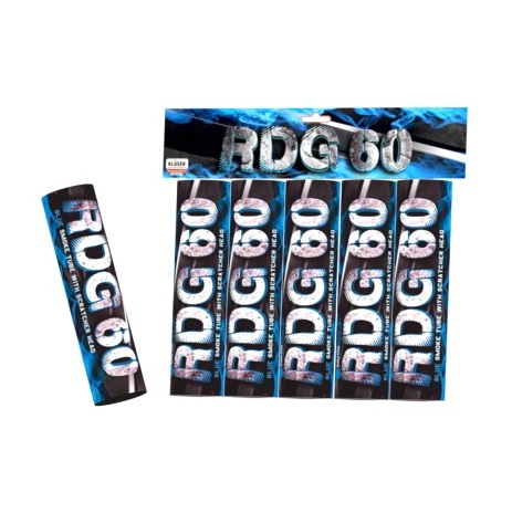 Świeca dymna na draskę niebieska Klasek RDG60M(SH) - 1 sztuka