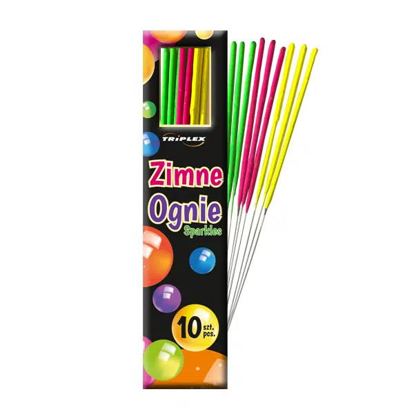 Zimne Ognie Triplex NEONOWE 17CM TXF442 - 10 sztuk