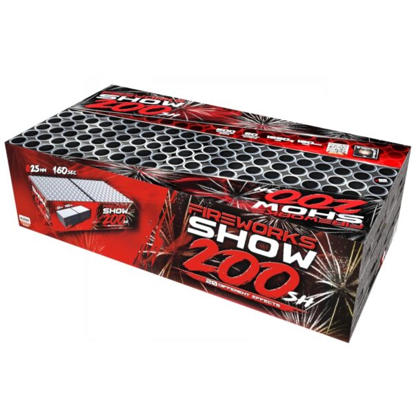 Wyrzutnia Klasek FIREWORKS SHOW 200 C20025F/C - 200 strzałów 1"