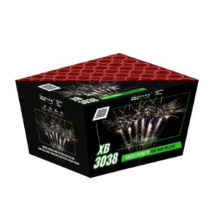XB3038-www Wyrzutnia Triplex GREEN STROBE TO TIME RAIN WILLOW XB3038 - 49 strzałów 1.2"