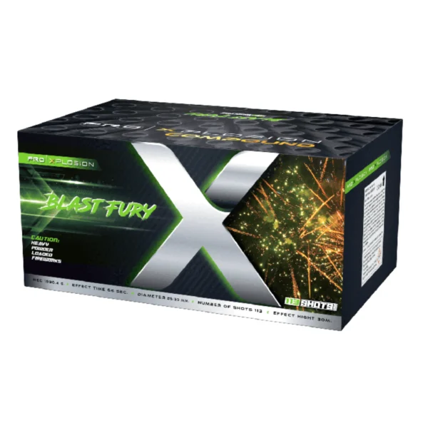 Wyrzutnia Pyroshine BLAST FURY HQC113S - 113 strzałów 25/30mm