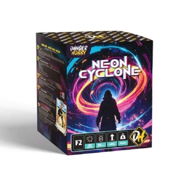 Wyrzutnia Danger Hobby Neon Cyclone - 25 strzałów 1.2"