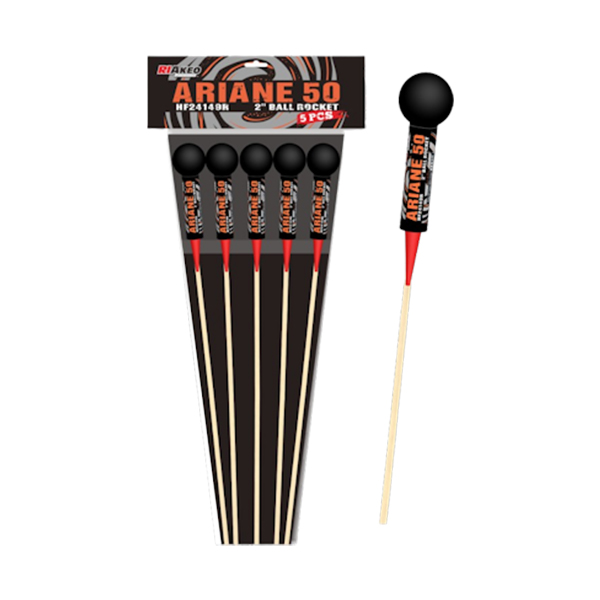 Rakiety kuliste RIAKEO ARIANE 50 HF24149R 2" - 5 sztuk