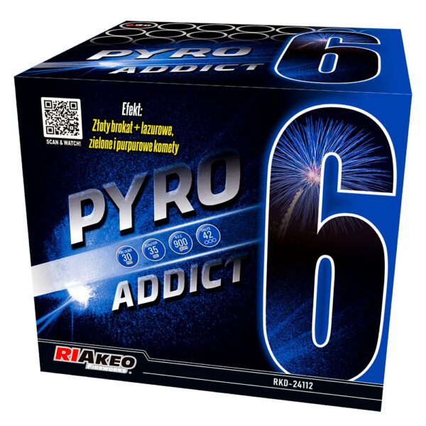 Wyrzutnia RIAKEO PYRO ADDICT 6 RKD-24112 - 42 strzały 1.2"