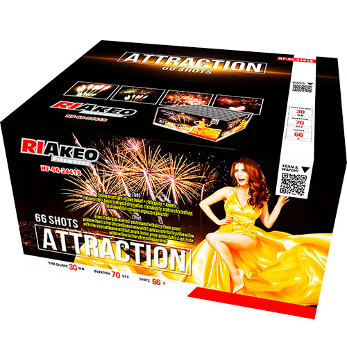 Wyrzutnia RIAKEO ATTRACTION HF-66-2441S - 66 strzałów 1.2"