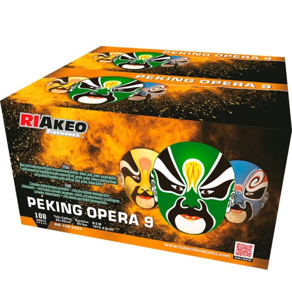 Wyrzutnia RIAKEO PEKING OPERA 9 RK-108-2553 - 108 strzałów 25/30mm
