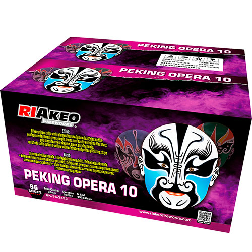 Wyrzutnia RIAKEO PEKING OPERA 10 RK-96-2552 - 96 strzałów 1.2"