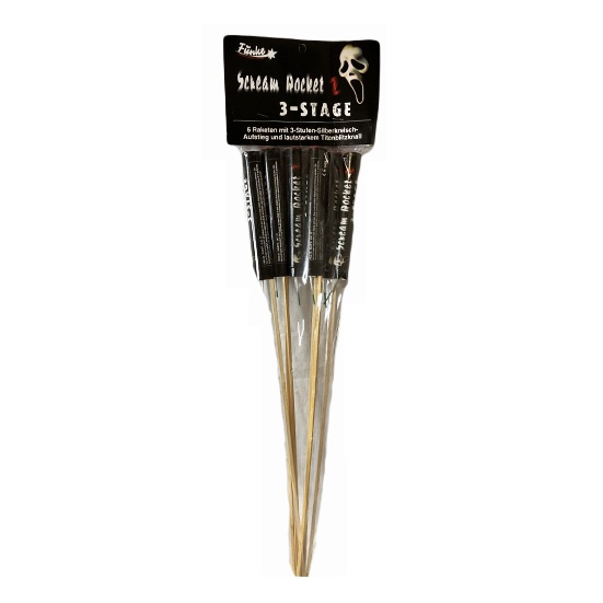 Rakiety hukowe Funke SCREAM ROCKET 2 - 6 sztuk