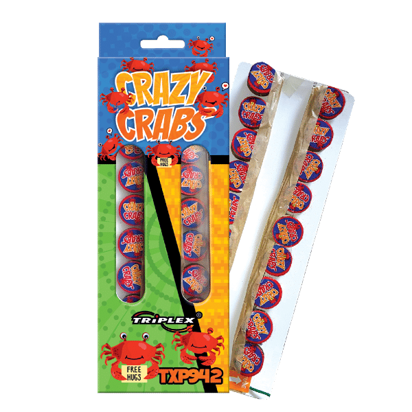 Wirujące Bączki Triplex CRAZY CRABS TXP942 - 18 sztuk