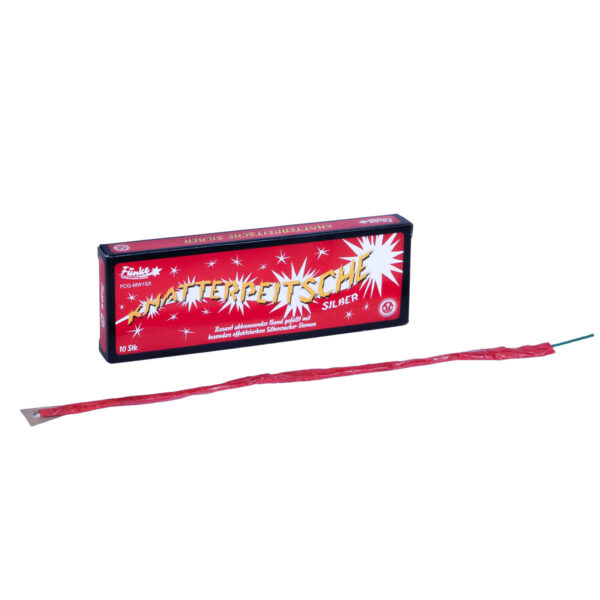 Trzeszczący Sznurek Funke Knatterpeitsche Silber - 10 sztuk