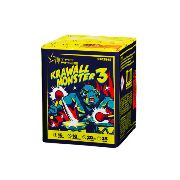 Wyrzutnia Startrade Krawall Monster 3 - 16 strzałów 0.8"