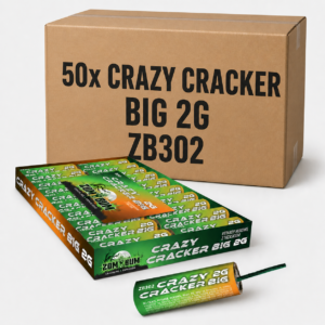 ChatGPT Image 2 maj 2026, 19_38_43 Cały karton petard Zom Bum Crazy Cracker BIG 2G ZB302 - 50 paczek