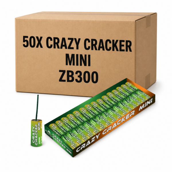 eb4371b4-646d-4d2d-8fd9-d96e05a8ac76 Cały karton petard Zom Bum CRAZY CRACKER MINI ZB300 - 50 paczek