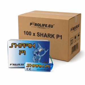 Cały karton petard Pyrolife SHARK P1 PB3 – 100 paczek
