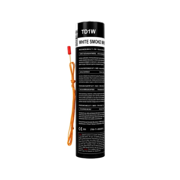 td1-2 Mina dymna Biała Tropic TD1 48mm z zapalnikiem