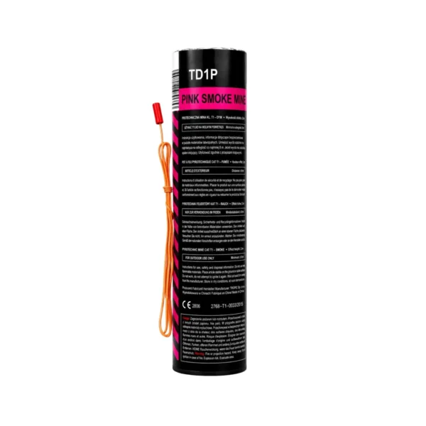td1-6 Mina dymna Różowa Tropic TD1 48mm z zapalnikiem